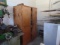 Wooden Cabinet w/ Kitchen Utensils