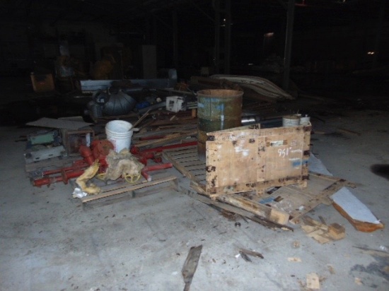 Barrels, Lights, Metal Racks, Misc. Metal in Building