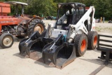 BOBCAT 873 w/grapple Bucket S/N:514143406