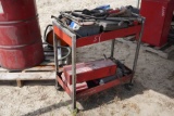 Snap-On Metal Cart w/Misc Tools
