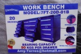 20 Drawer 7ft Workbench Toolbox (New)