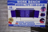 10 Drawer 7ft Work Bench Toolbox (New)
