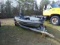 Cajun Boat w/115hp Mercury Engine, Single Axle Trailer- **No Title**