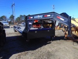 2015 LOAD TRAIL102inchx40ft Gooseneck Carhauler w/3-7k axles, electric brak