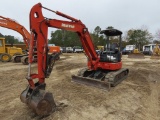 Ditch Witch MX502 mini excavator, 2post canopy, 15inch rubber tracks, 77inc