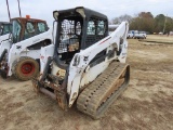 BOBCAT T770 skid steer rubber tracks, two speed high flow, aux hyd outlets,