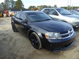 2013 DODGE AVENGER 4 door coupe, 3.6L engine, A/T, power windows, leather i
