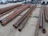 (3) 5inch round metal pipe