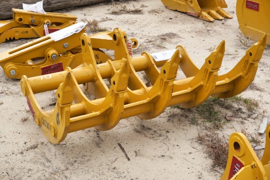 Unused Teran Root Rake 48inch for CAT 307 w/NM400 Tines