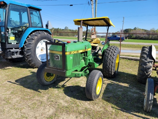 JOHN DEERE 2040A 4x2 Farm Tractor, 2post Canopy, Power Steering, P.T.O, Rea