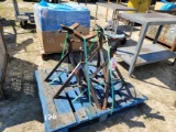 Pallet w/4 Pipe Stands