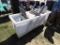 Plastic industrial material hand cart w/chairs