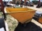 Big industrial plastic material hand cart