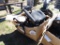 Cardboard box w/chair, wet/dry vac, misc items