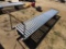 Industrial 12ft material haul cart w/ conveyor belt rollers