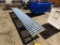 Industrial 12ft material haul cart w/ conveyor belt rollers