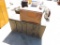 Sanyo mini refrigerator w/wood storage box