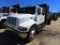 2000 INTERNATIONAL 4700 single axle Dump Truck, 4door crew cab, International 444E diesel engine, A/