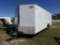 2022 FOREST RIVER Cargo Mate 8 1/2ft x 25ft cargo trailer, T/A V-nose rear ramp door,side door, led