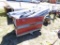 Industrial material hand cart w/rolls of plastic