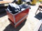 Industrial storage cart w/plastic tarps