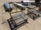 4ft x 4ft metal hand cart w/conveyor belt rollers