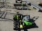 Greenworks electric lawn mower w/Ryobi battery pack lawn tools