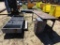 Metal work table, (2) bolt bins