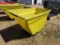 Big industrial plastic material hand cart