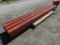 (12) 4inch x 10 metal I-beams 15ft 9inch long