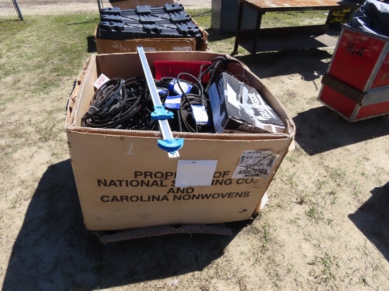 Box of assortment of belts