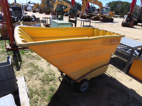 Big industrial plastic material hand cart