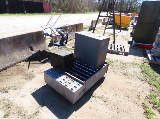 Bolt bin w/2 drawer filing cabinet
