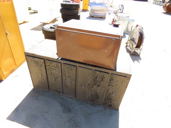 Sanyo mini refrigerator w/wood storage box