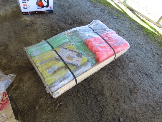 Pallet of webbing slings