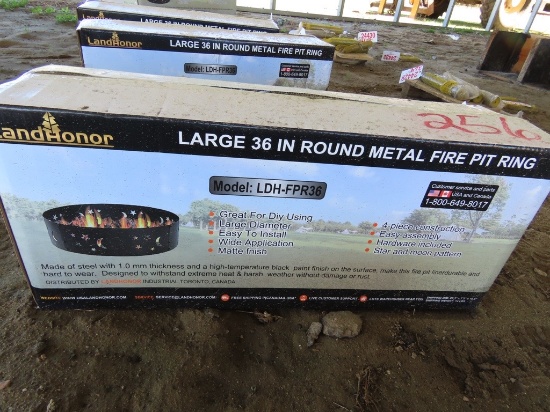 Landhonor 36inch round metal fire pit ring
