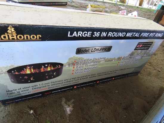 Landhonor 36inch round metal fire pit ring