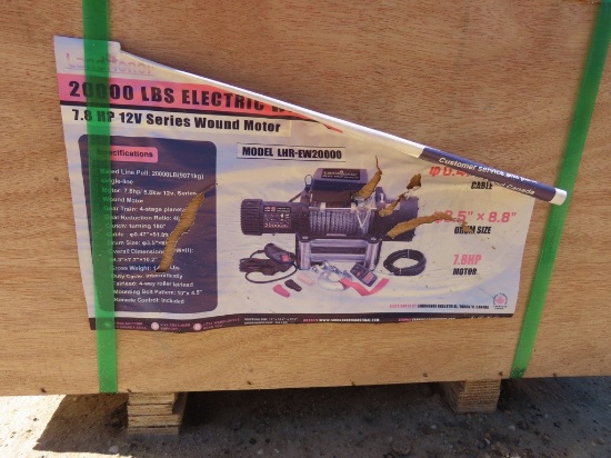 LandHonor 2,000lb electric winch