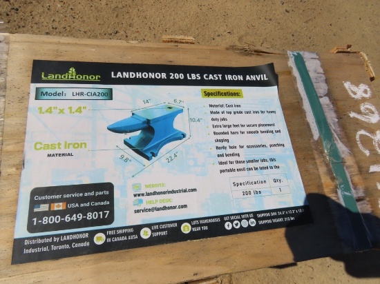 Landhonor 200lb cast iron anvil