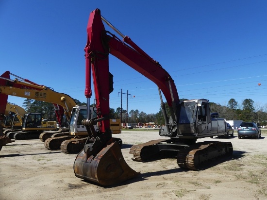 1995 LINK-BELT 3400 quantum tracked excavator, closed cab, 27.5inch tracks, 48inch Geith bucket w/qu