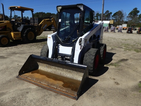 2012 BOBCAT skid steer, cab, rubber tire, model# 630, 1200hrs, foam filled tires, rent ready, s/n: A
