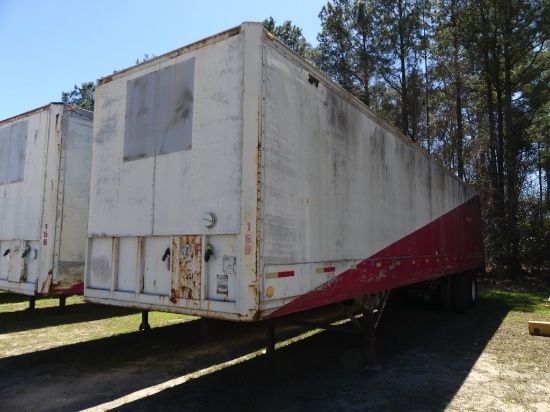 1978 EVANS T/A 40ft dry van trailer,*STORAGE ONLY* **NO TITLE s/n:37239