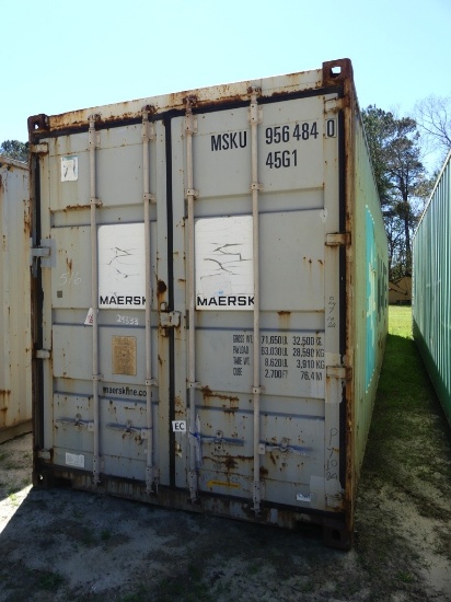 Maersk 40ft high cube sea container, s/n: MSKU9564840