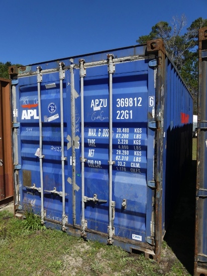 20ft sea container, s/n: APZU3698126