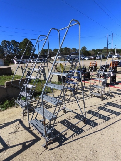 Cotterman 400lb 6step warehouse ladder w/wheels