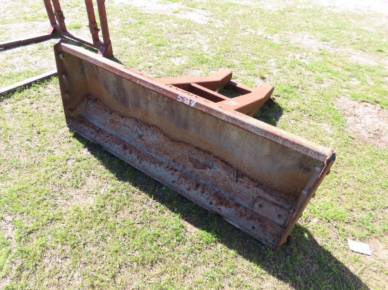 72inch rubber tire loader push blade