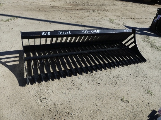 84inch skid steer rock bucket