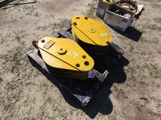 (2) Mckissick #7 6ton crane cable pulley