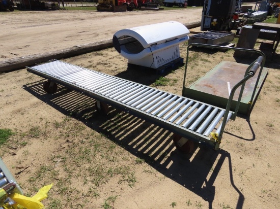 12ft conveyor belt w/ industrial size wheels