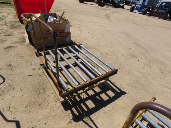 4ft x 4ft metal hand cart w/conveyor bell rollers
